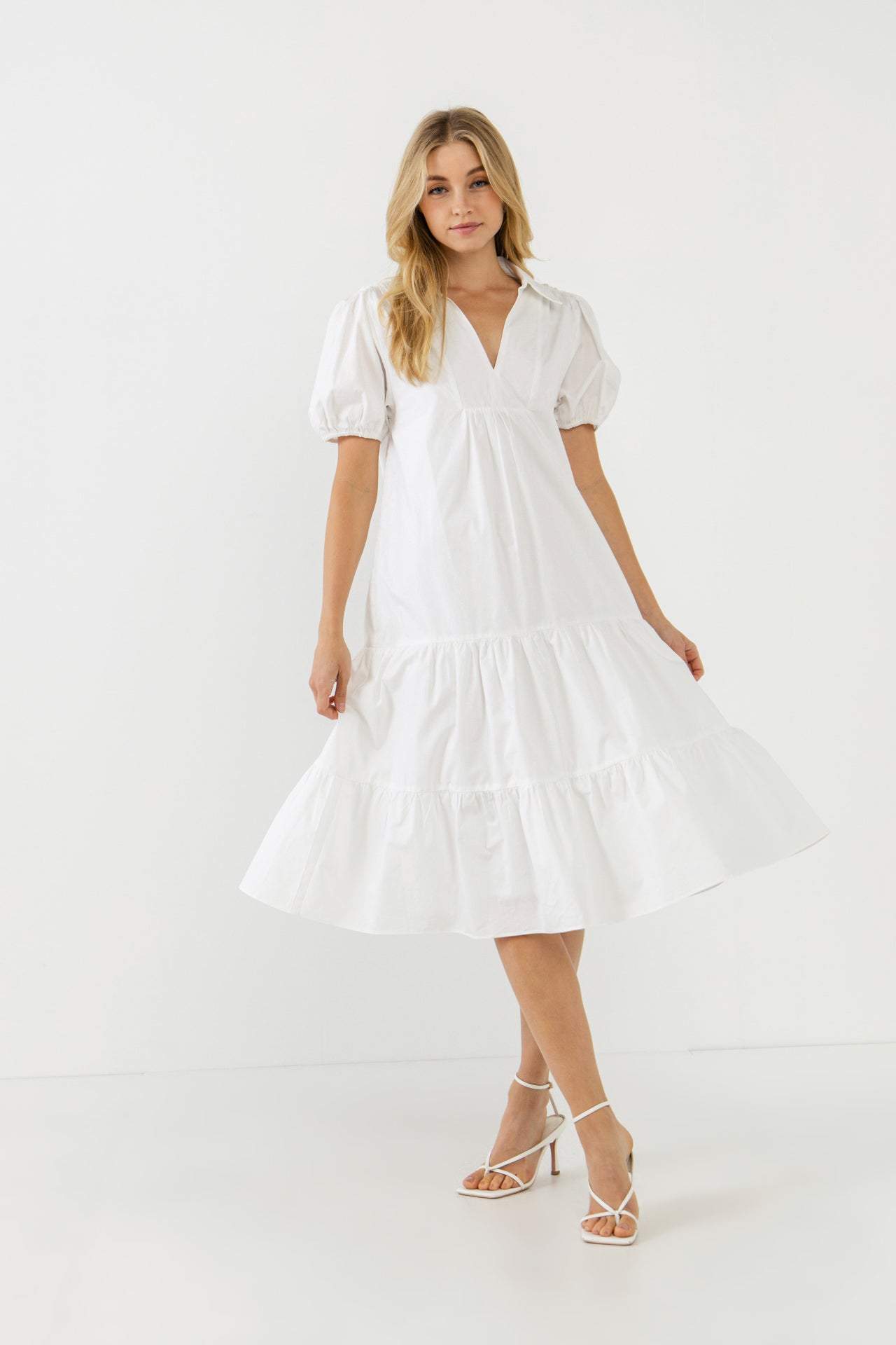 ENGLISH FACTORY - Poplin Midi Dress - DRESSES available at Objectrare
