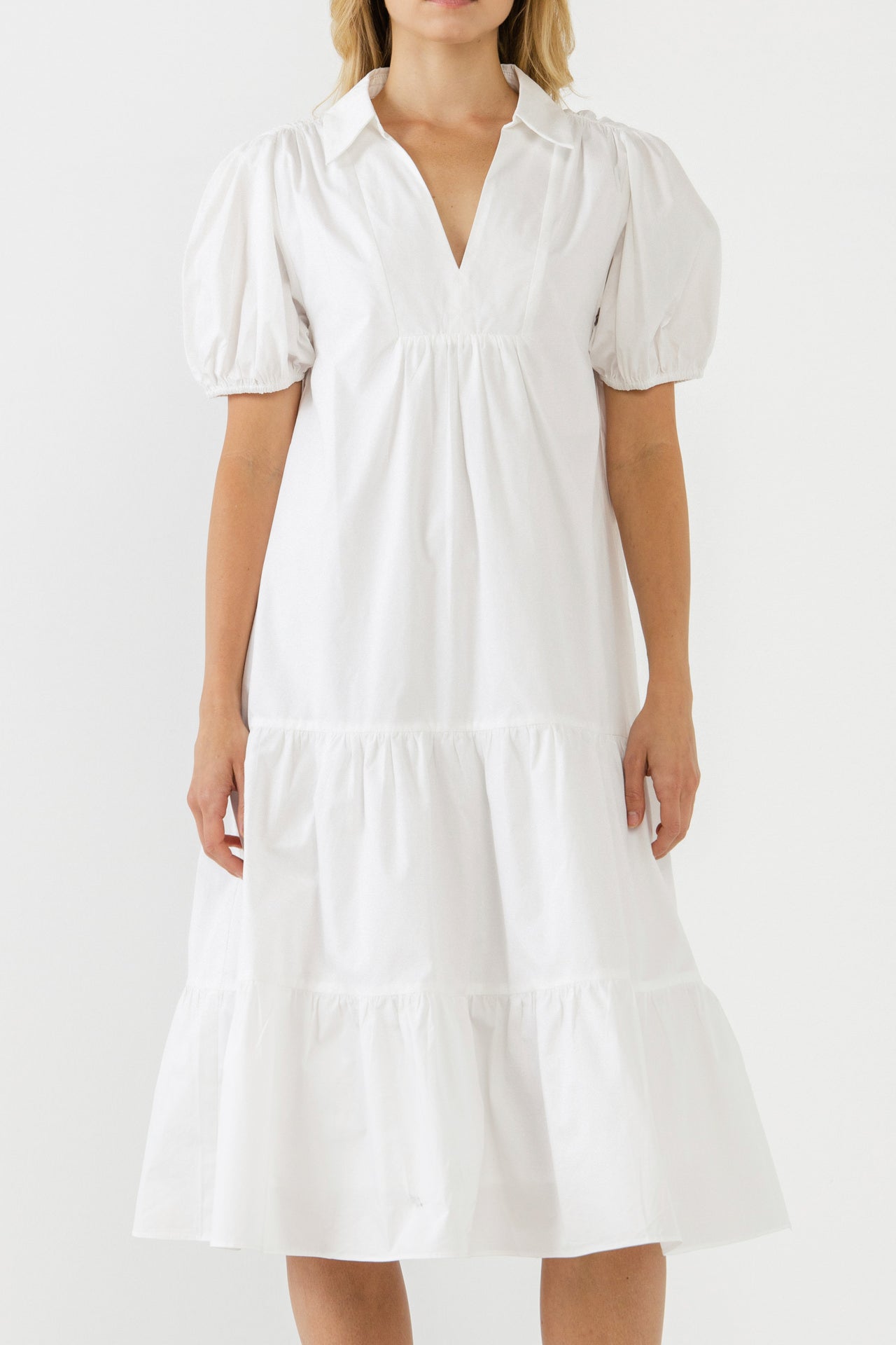 ENGLISH FACTORY - Poplin Midi Dress - DRESSES available at Objectrare
