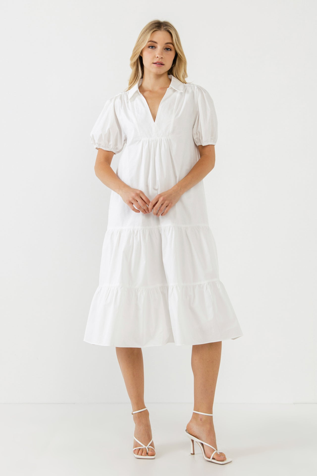 ENGLISH FACTORY - Poplin Midi Dress - DRESSES available at Objectrare