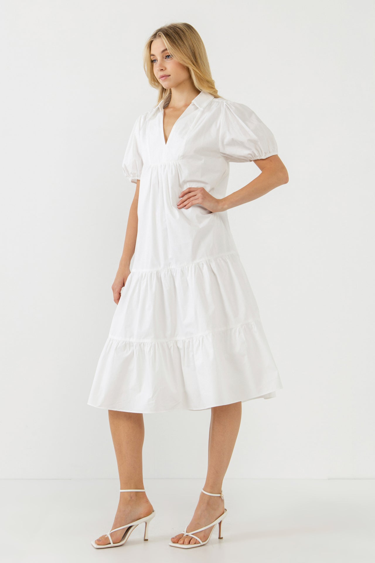ENGLISH FACTORY - Poplin Midi Dress - DRESSES available at Objectrare