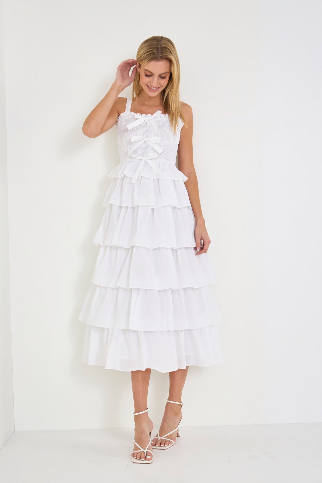 English factory hot sale white dress