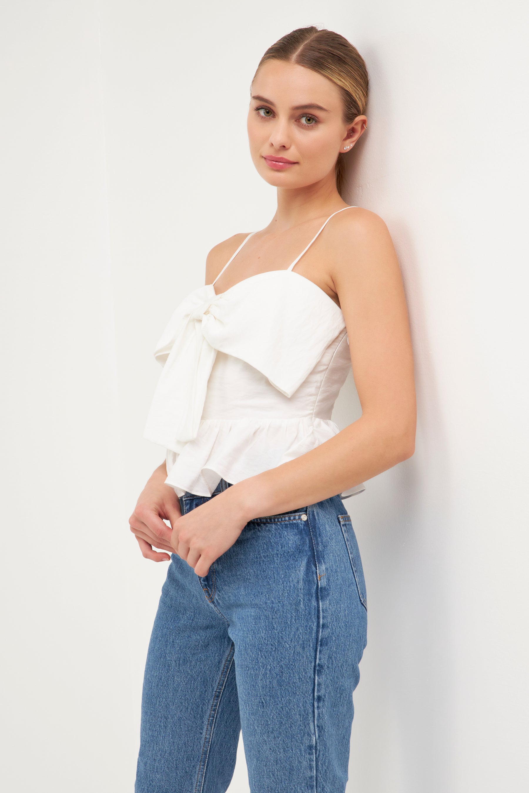 ENDLESS ROSE - Bow Camisole Top - TOPS available at Objectrare