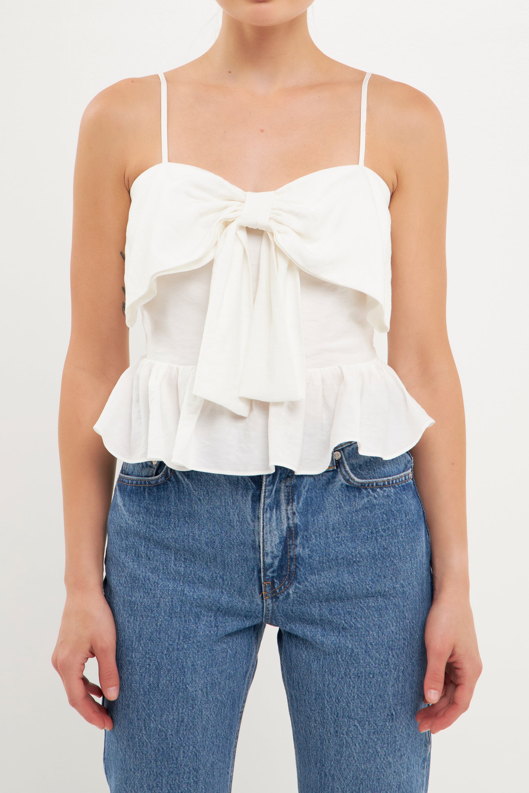 ENDLESS ROSE - Bow Camisole Top - TOPS available at Objectrare
