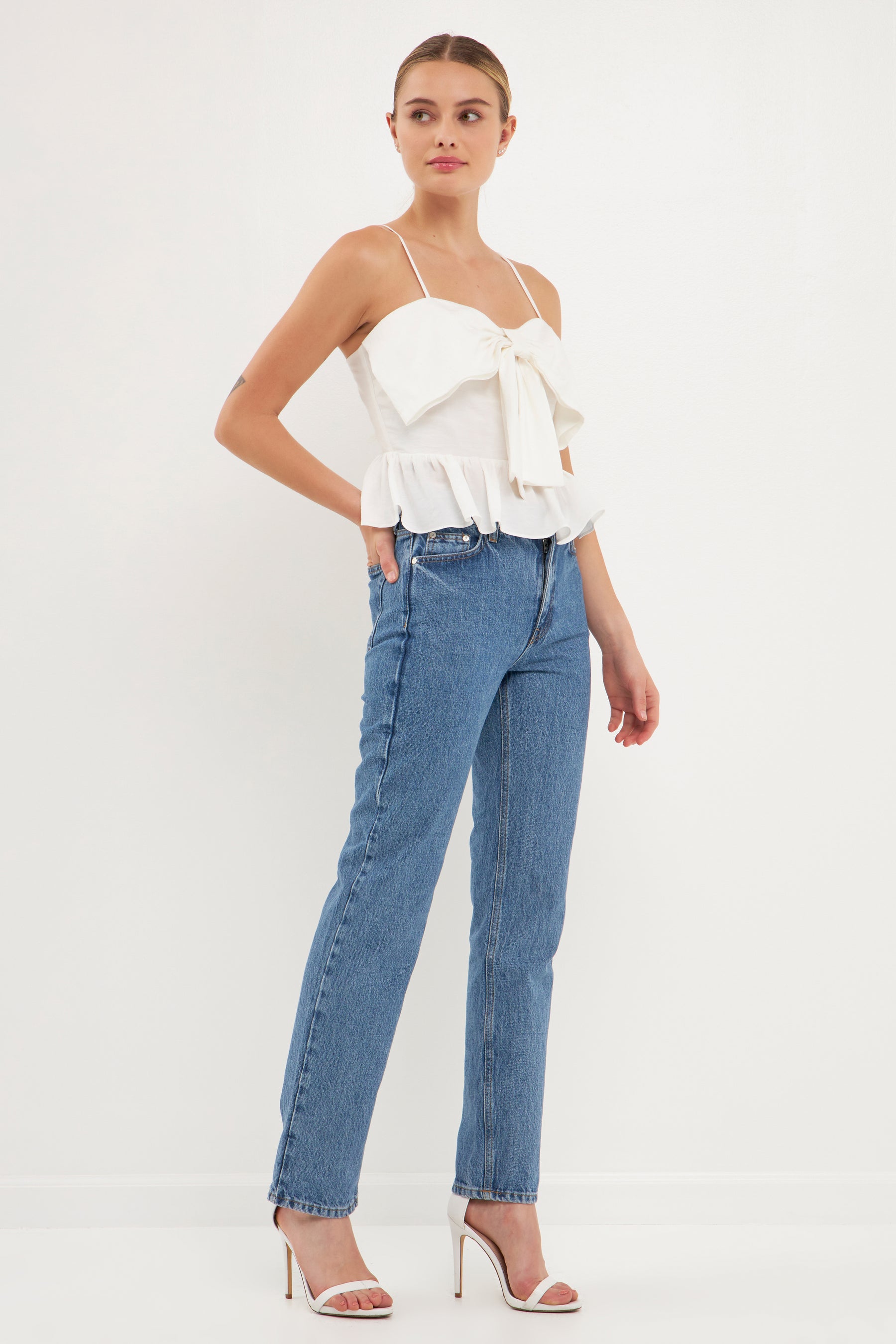ENDLESS ROSE - Bow Camisole Top - TOPS available at Objectrare