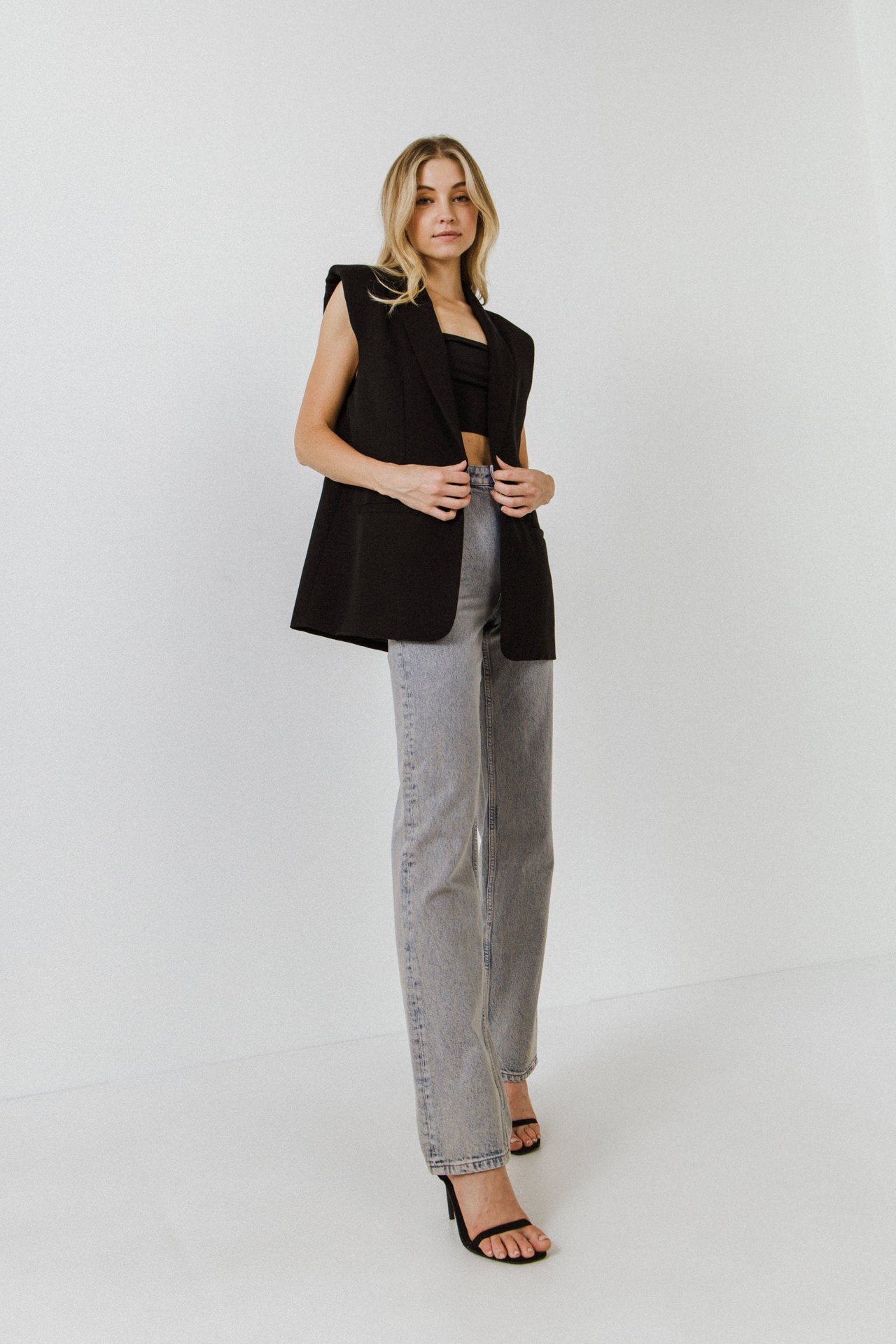 ENDLESS ROSE - Shoulder Pad Vest - BLAZERS available at Objectrare