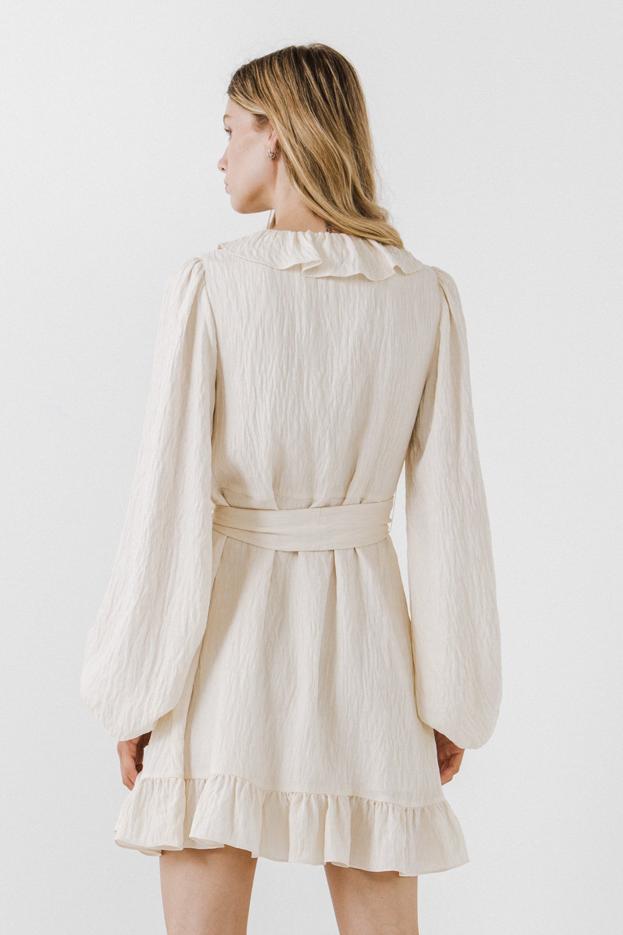 FREE THE ROSES - Ruffled Wrap Dress - DRESSES available at Objectrare