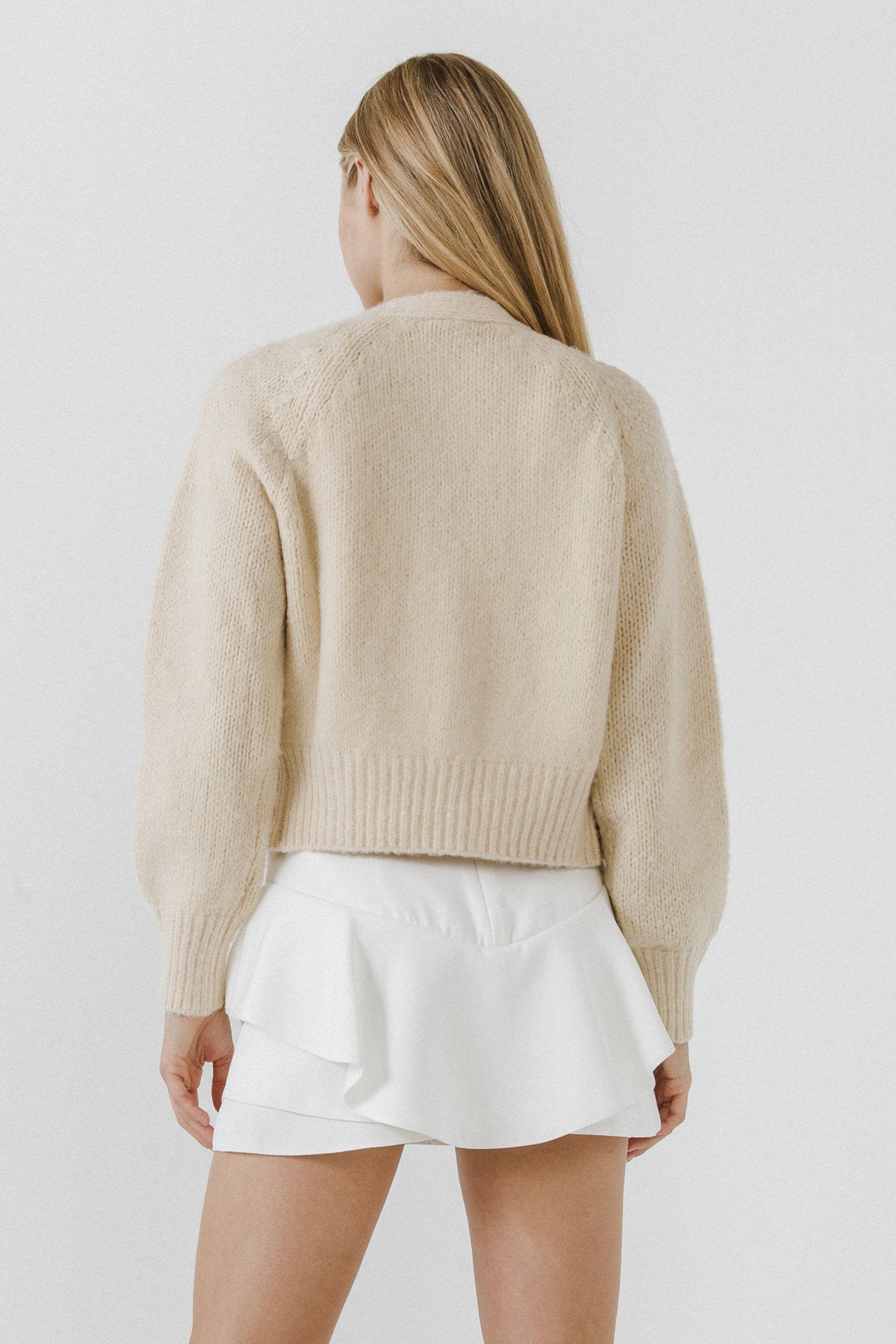 ENGLISH FACTORY - Floral Embroidered Knit Cardigan - CARDIGANS available at Objectrare