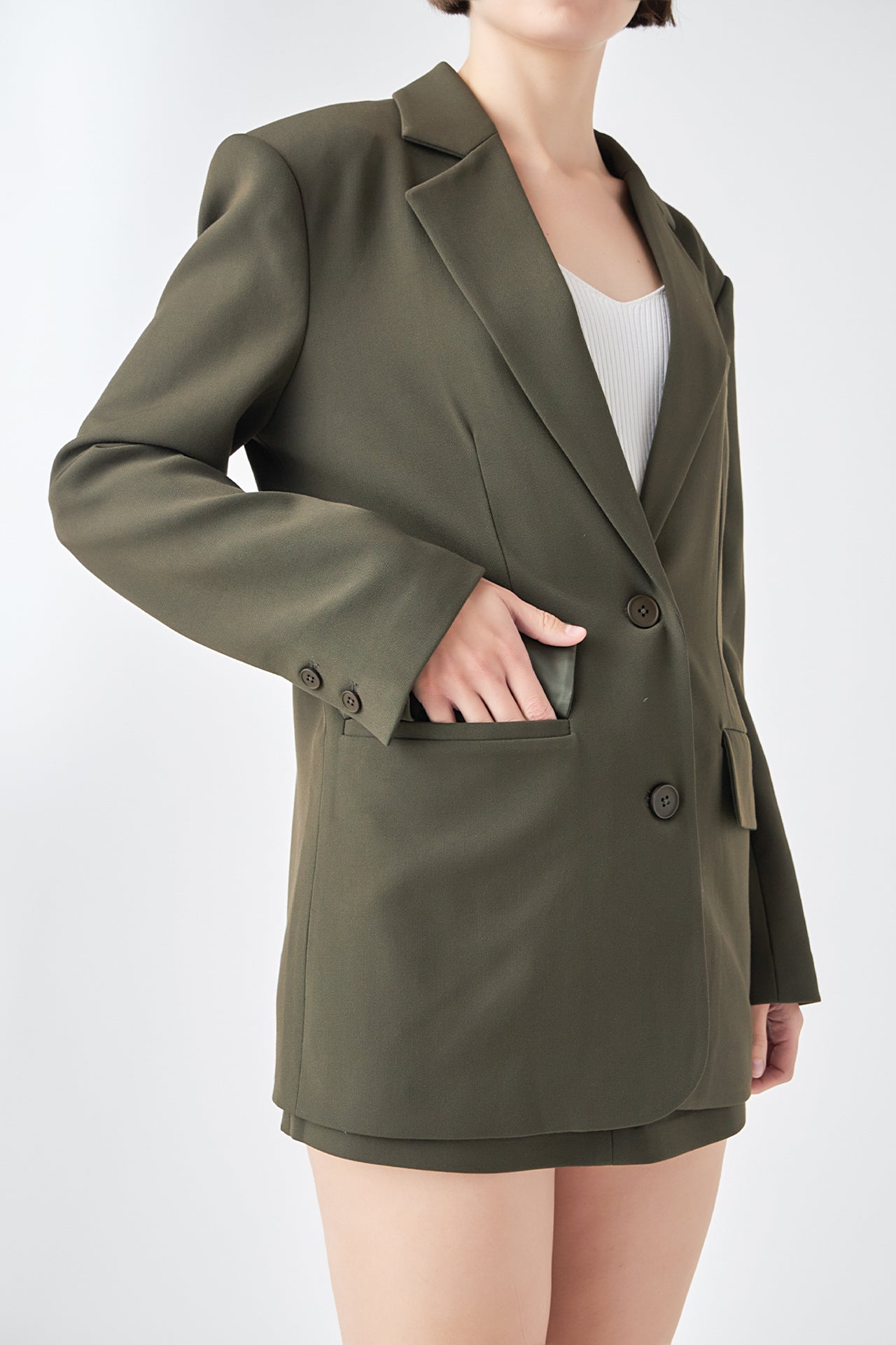 GREY LAB - Oversized Notched Collar Blazer - BLAZERS available at Objectrare