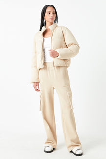 GREY LAB - Wide Knit Pants with Pockets - PANTS available at Objectrare