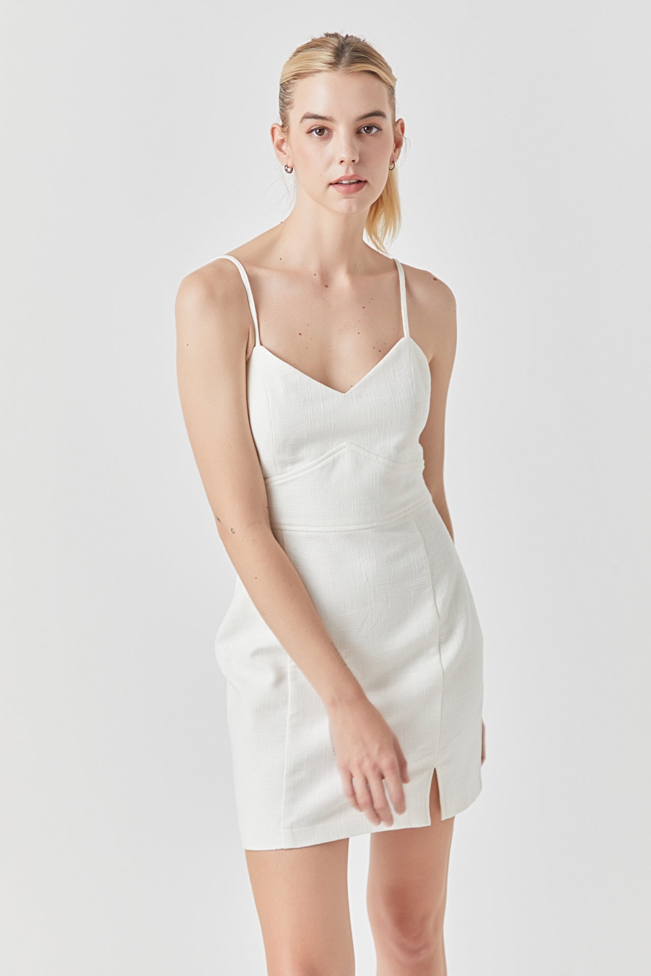 GREY LAB - Double Elastic Strap Mini Dress - DRESSES available at Objectrare