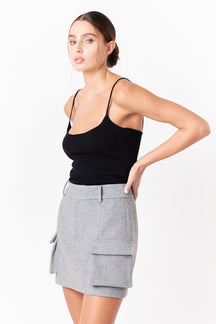 GREY LAB - Grey Lab - Wool Cargo Skirt - SKIRTS available at Objectrare