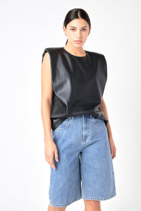 GREY LAB - Low Waisted Denim Shorts - SHORTS available at Objectrare