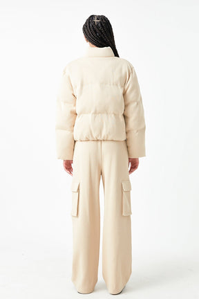 GREY LAB - Wide Knit Pants with Pockets - PANTS available at Objectrare