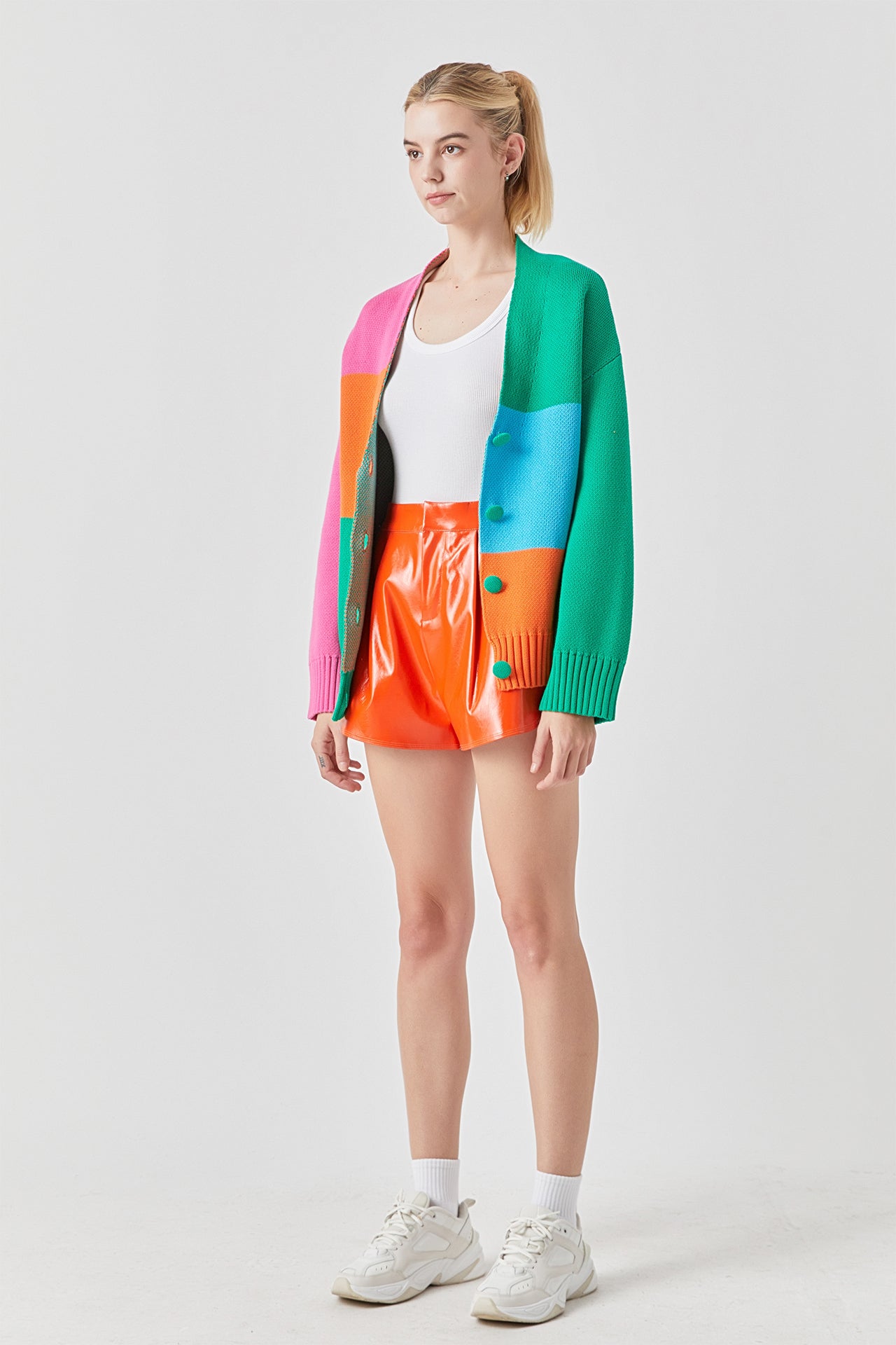 GREY LAB - Abstract Colorblock Cardigan - CARDIGANS available at Objectrare