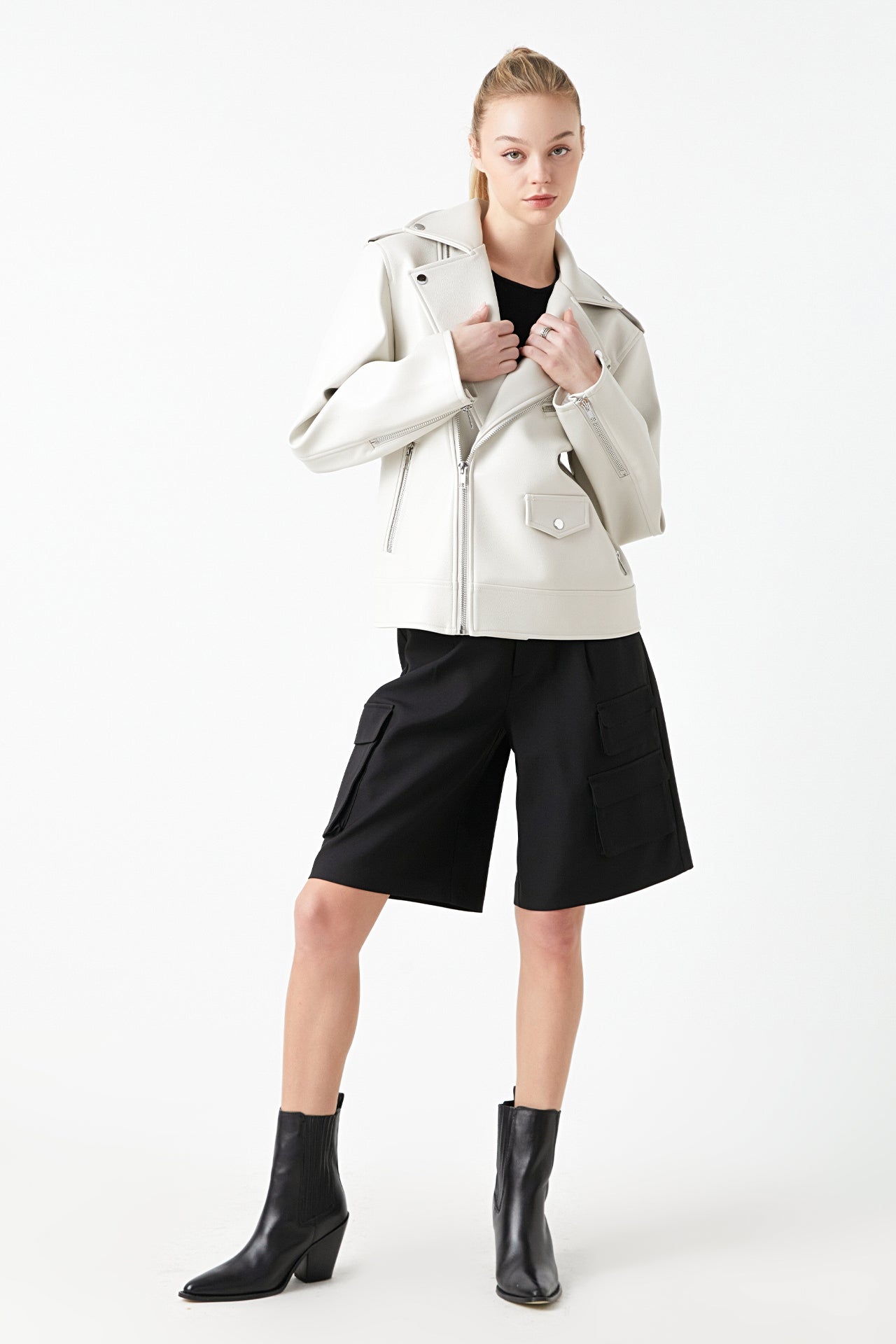 GREY LAB - Grey Lab - Pu Bicker Jacket - JACKETS available at Objectrare