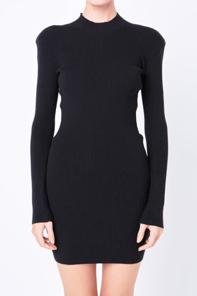GREY LAB - High Neck Knit Dress - DRESSES available at Objectrare