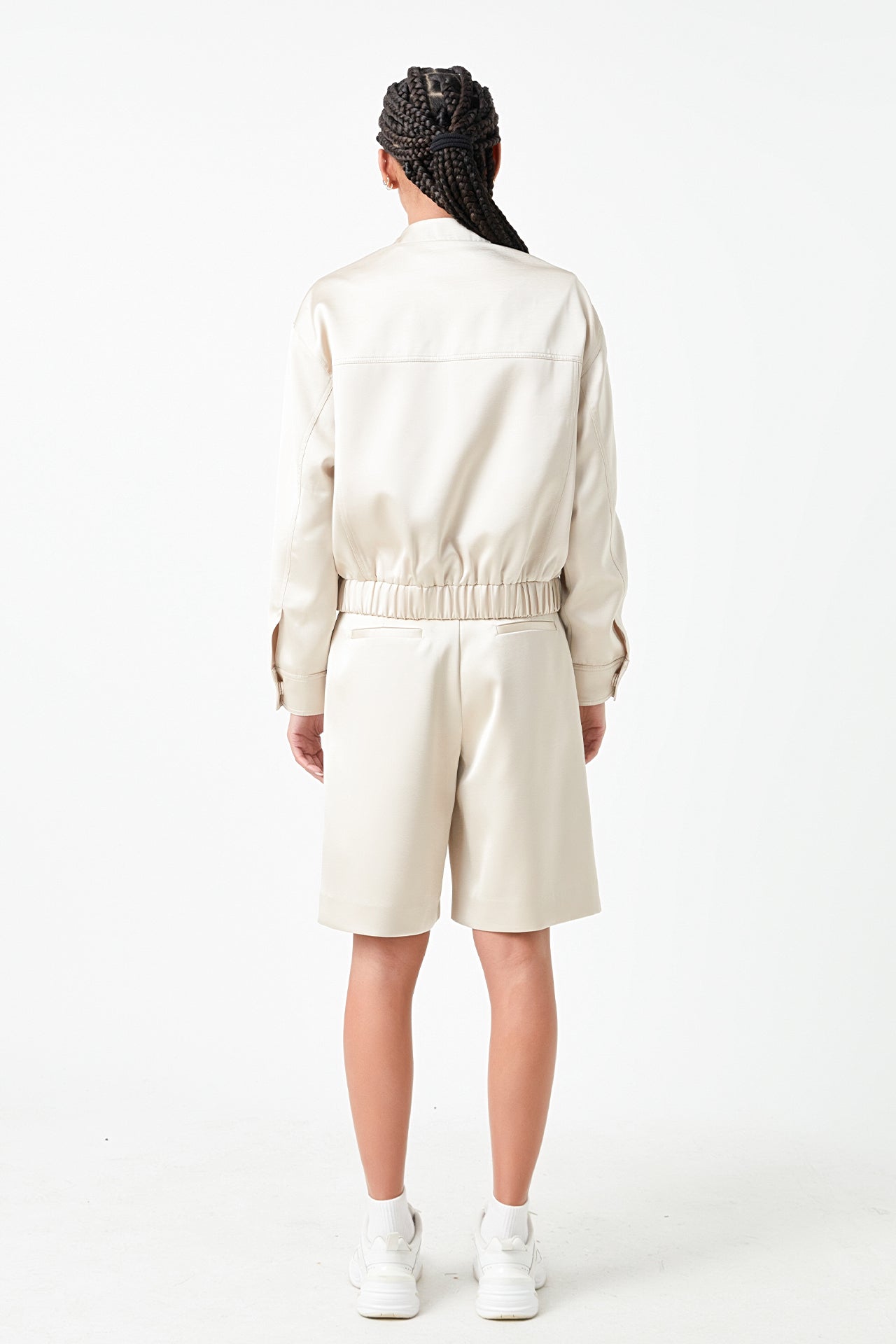 GREY LAB - Pocket Satin Jacket - JACKETS available at Objectrare