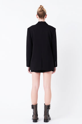 GREY LAB - Oversized Notched Collar Blazer - BLAZERS available at Objectrare
