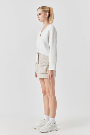 GREY LAB - Cargo Mini Skirt - SKIRTS available at Objectrare