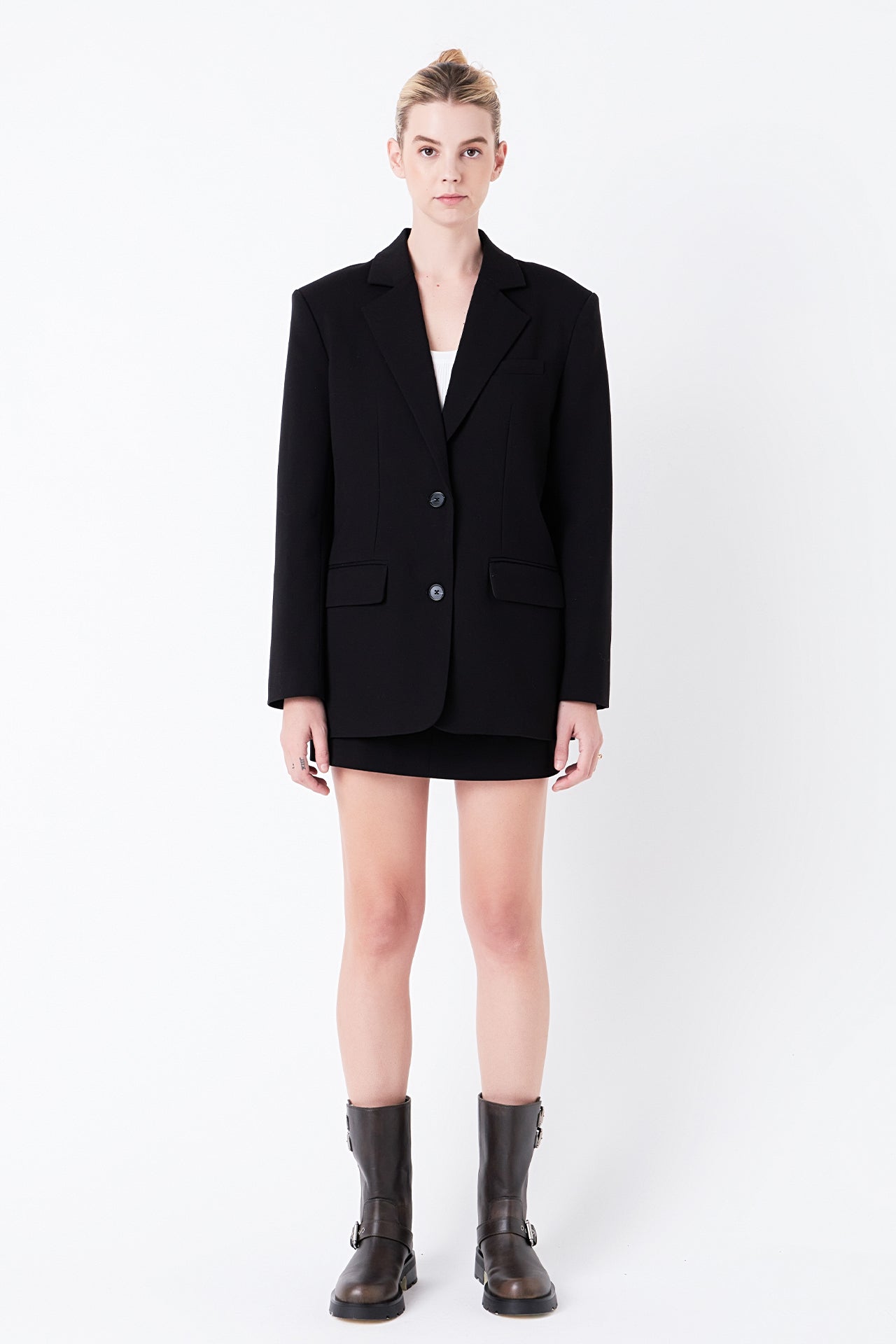 GREY LAB - Oversized Notched Collar Blazer - BLAZERS available at Objectrare