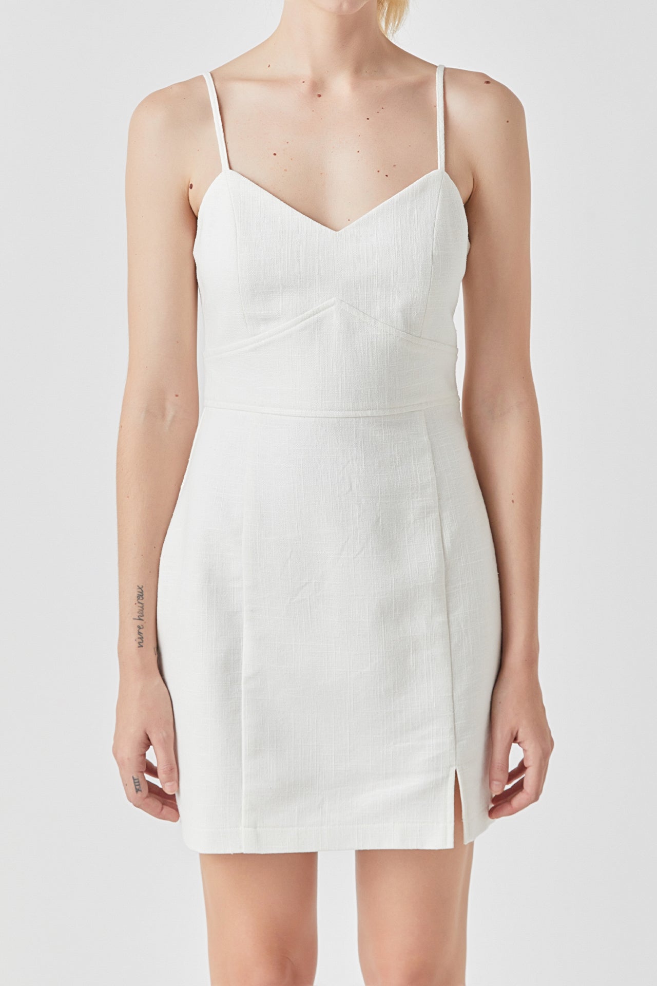 GREY LAB - Double Elastic Strap Mini Dress - DRESSES available at Objectrare