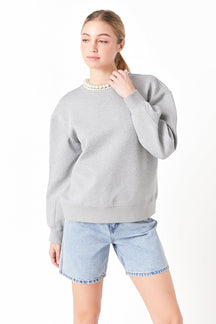 GREY LAB - Grey Lab - Pearl Necklace Sweater - SWEATERS & KNITS available at Objectrare