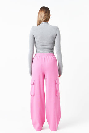 GREY LAB - Wide Knit Pants with Pockets - PANTS available at Objectrare
