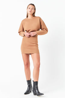 GREY LAB - Knitted Mini Dress - DRESSES available at Objectrare