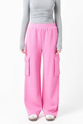 GREY LAB - Wide Knit Pants with Pockets - PANTS available at Objectrare