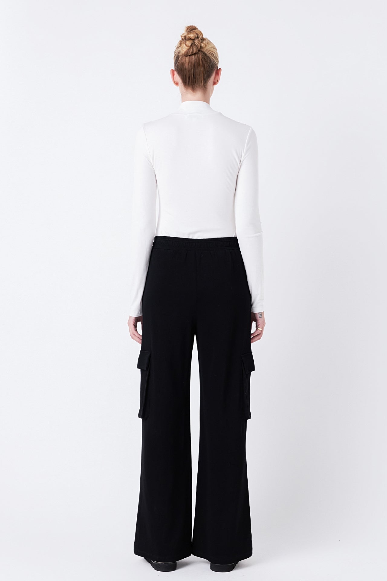 GREY LAB - Wide Knit Pants with Pockets - PANTS available at Objectrare