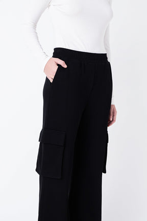 GREY LAB - Wide Knit Pants with Pockets - PANTS available at Objectrare