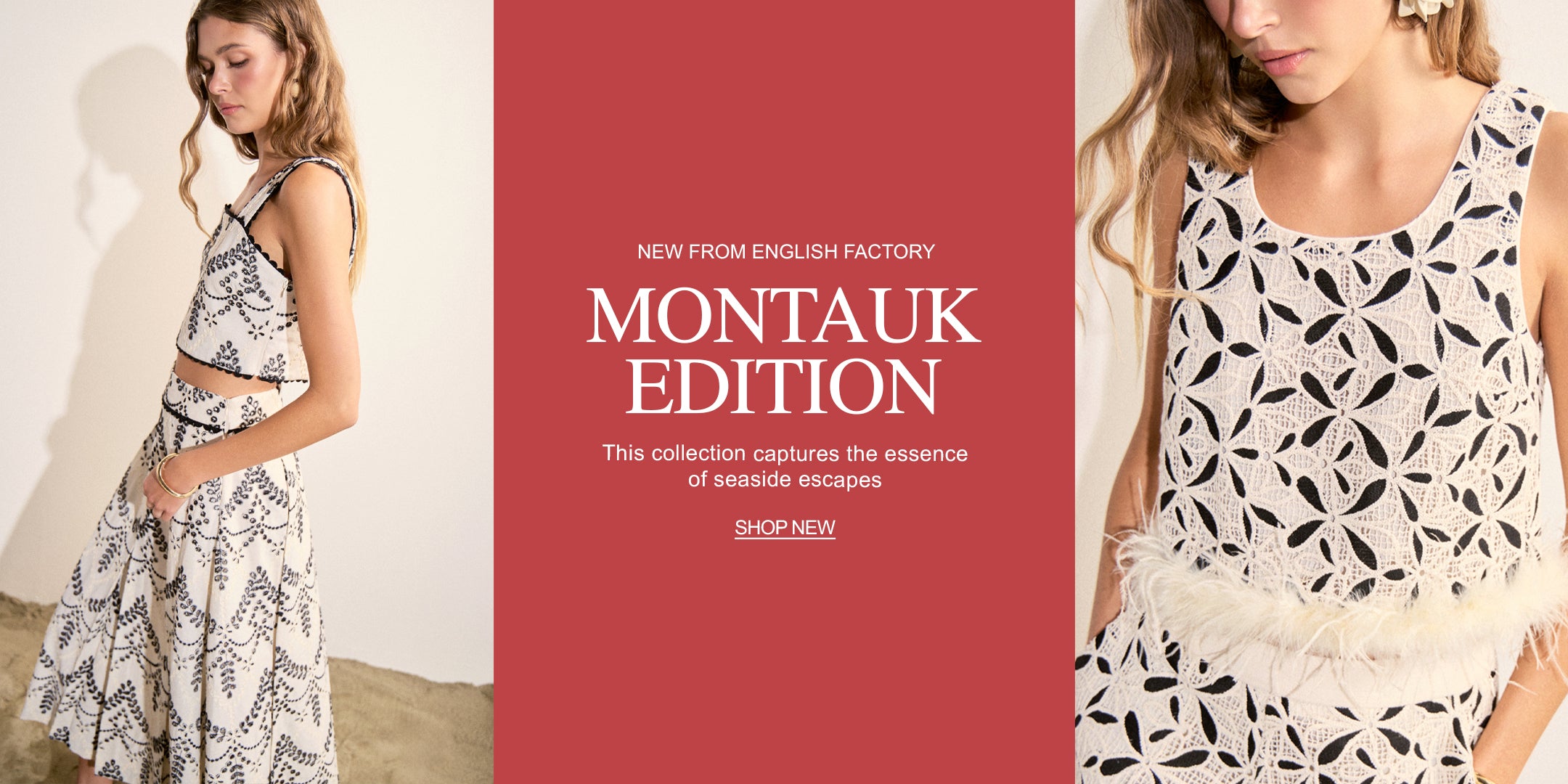 Shop the English Factory New Vacation: Montauk Edition Collection in Women's Clothing from Objectrare at objectrare.com