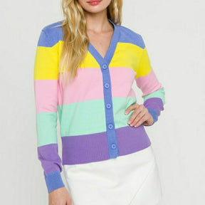 ENGLISH FACTORY - English Factory - Color Block Cardigan - CARDIGANS available at Objectrare