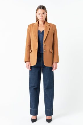 GREY LAB - Single Breasted Oversized Blazer - BLAZERS available at Objectrare