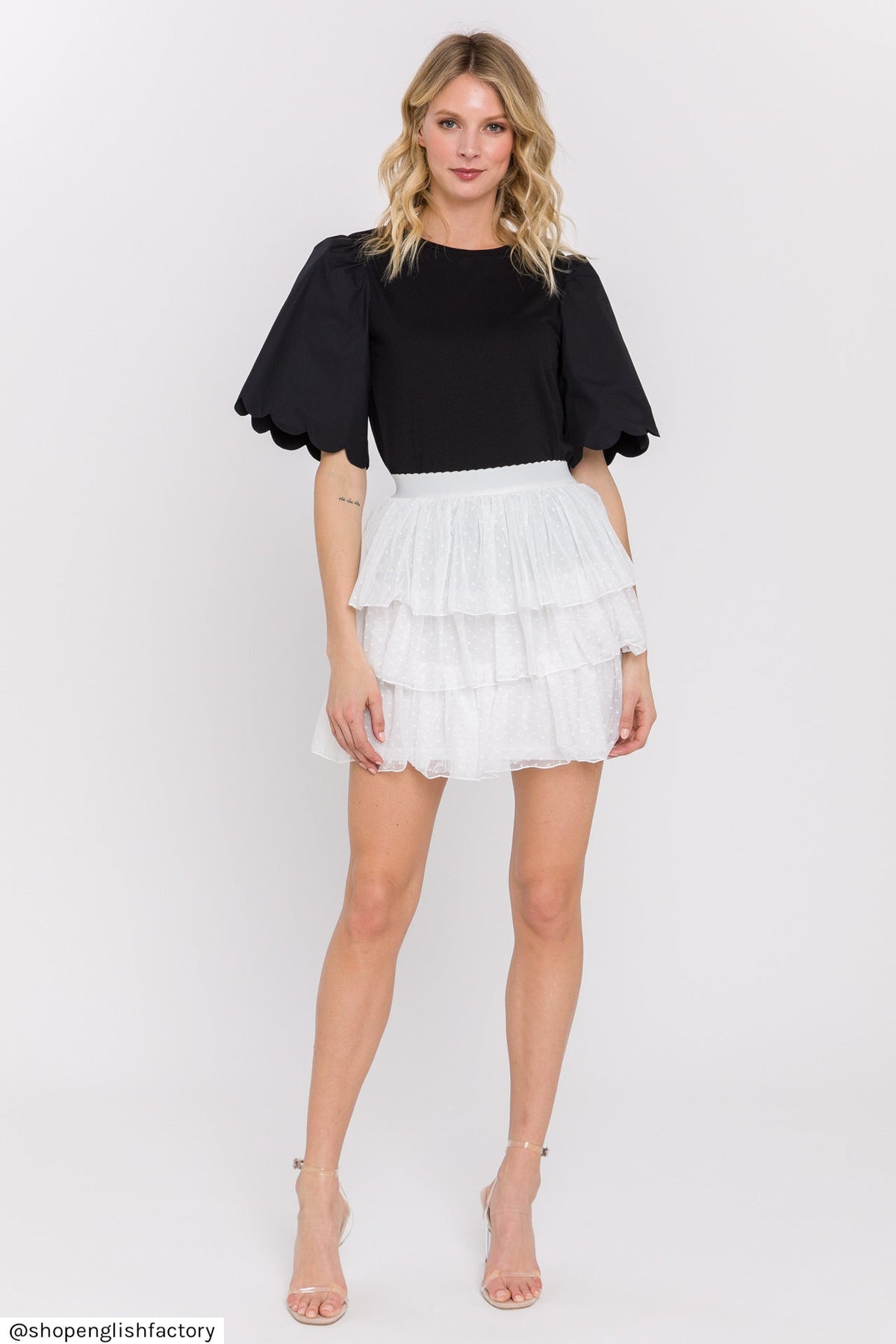 3 Tiered Ruffled Mini Dress