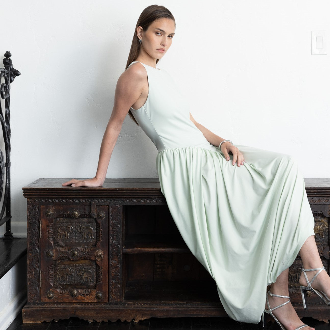 Sleeveless Cutout Maxi Dress
