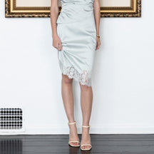 ENDLESS ROSE - Satin Midi Skirt - SKIRTS available at Objectrare
