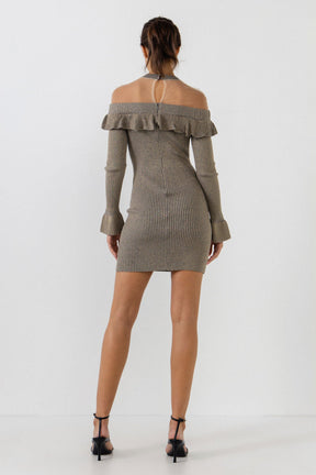 ENDLESS ROSE - Off The Shoulder Knit Dress - DRESSES available at Objectrare