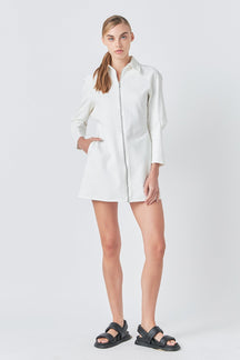 GREY LAB - Zip Up Mini Dress - DRESSES available at Objectrare