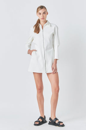 GREY LAB - Zip Up Mini Dress - DRESSES available at Objectrare