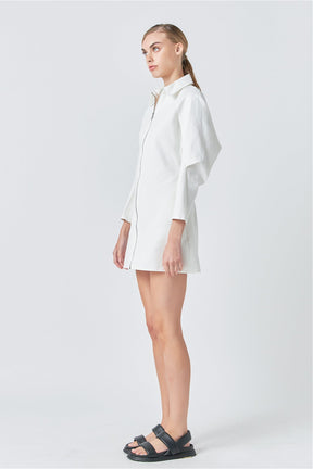 GREY LAB - Zip Up Mini Dress - DRESSES available at Objectrare