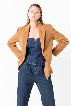 GREY LAB - Single Breasted Oversized Blazer - BLAZERS available at Objectrare