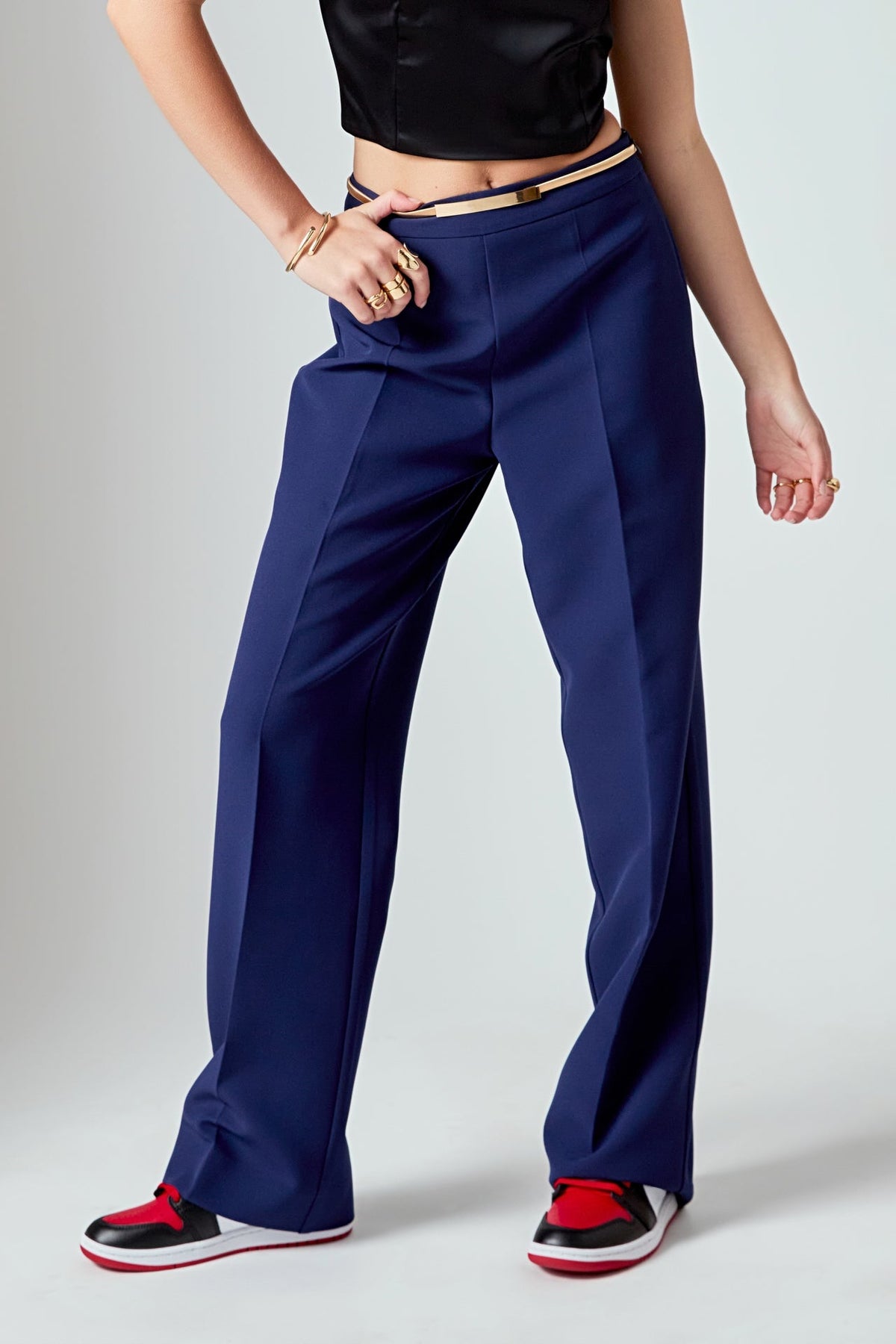 ENDLESS ROSE - Zip up Suit Trousers - PANTS available at Objectrare