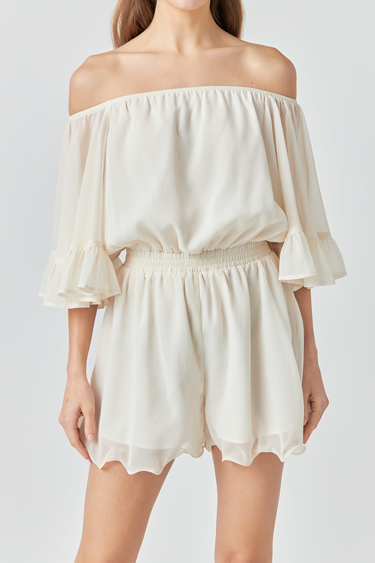 Endless Rose - Ruffled Sleeve Romper