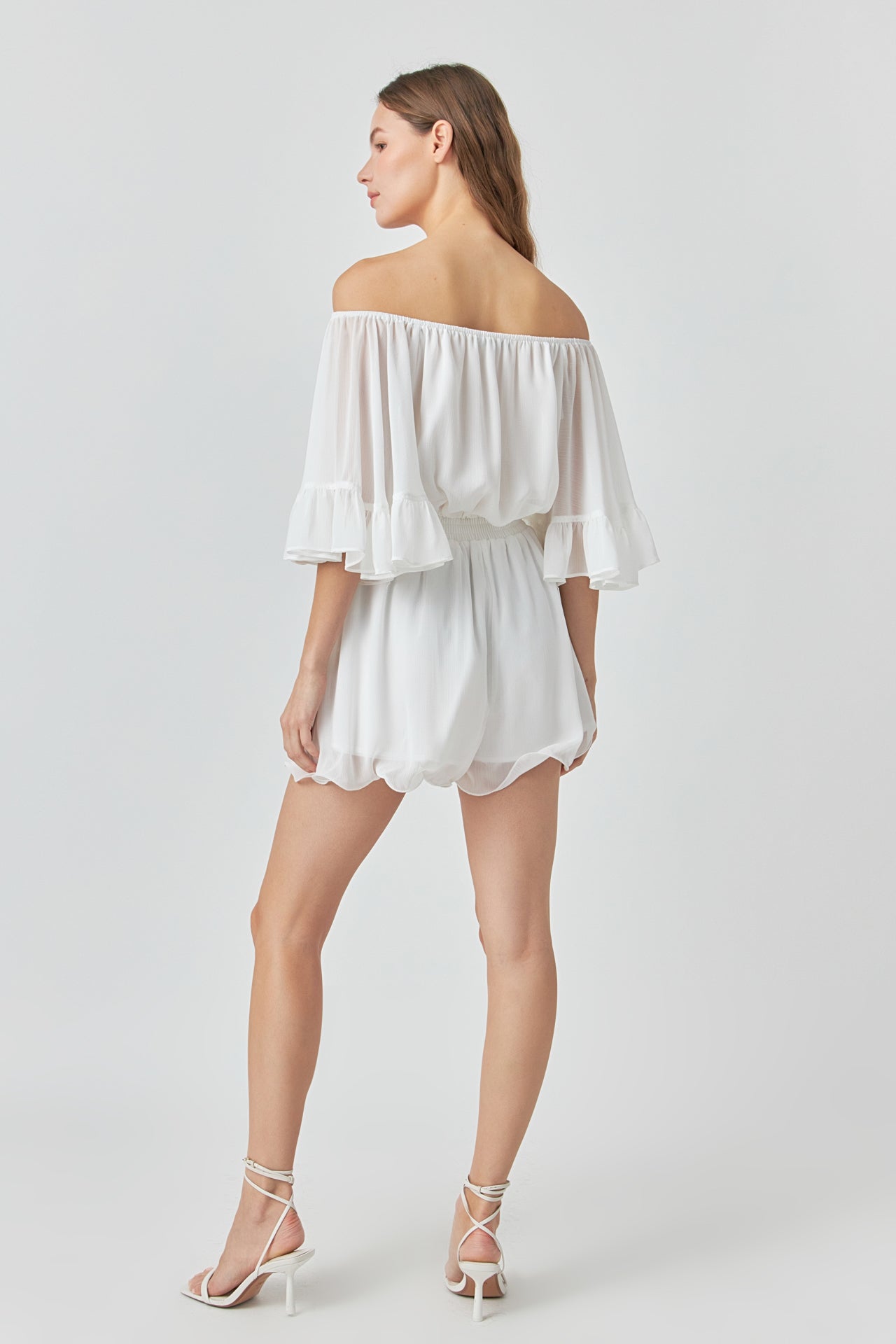 Endless Rose - Ruffled Sleeve Romper