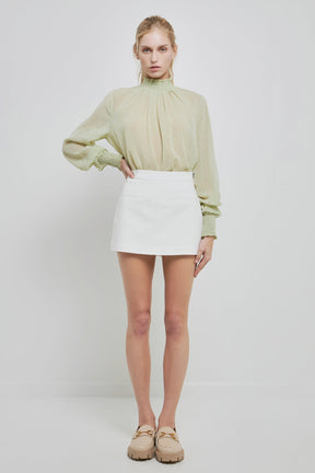 Long Sleeve Woven Top