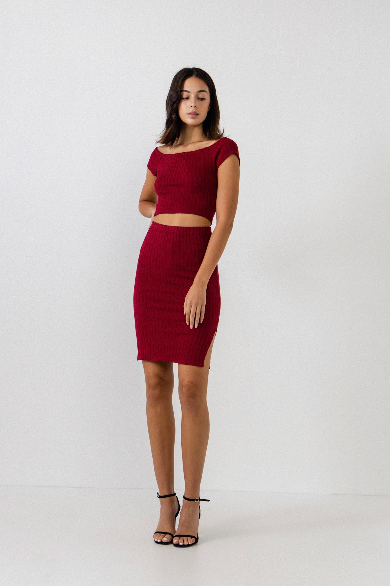 AFTER MARKET - After Market - Tori Side Slit Skirt - SKIRTS available at Objectrare