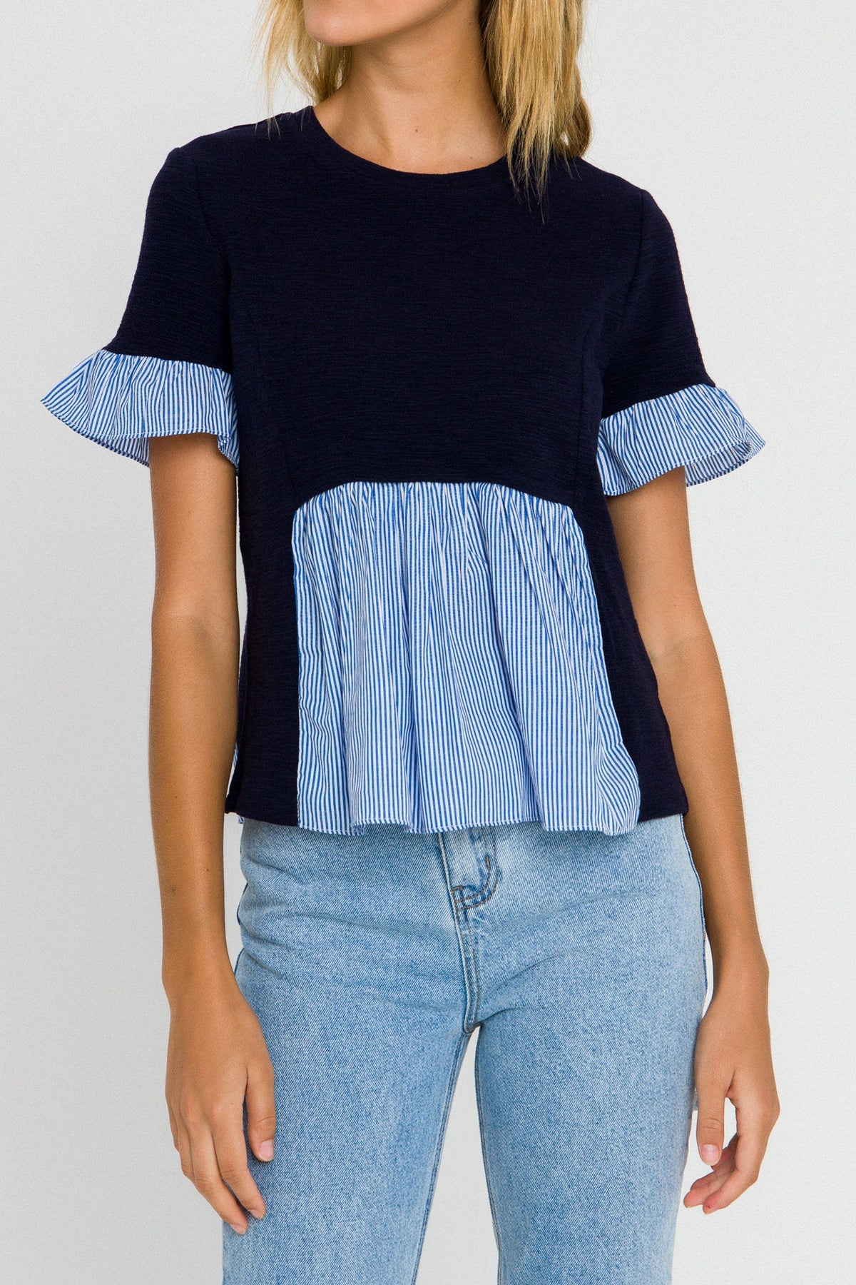 ENGLISH FACTORY - Short Sleeve Top - TOPS available at Objectrare