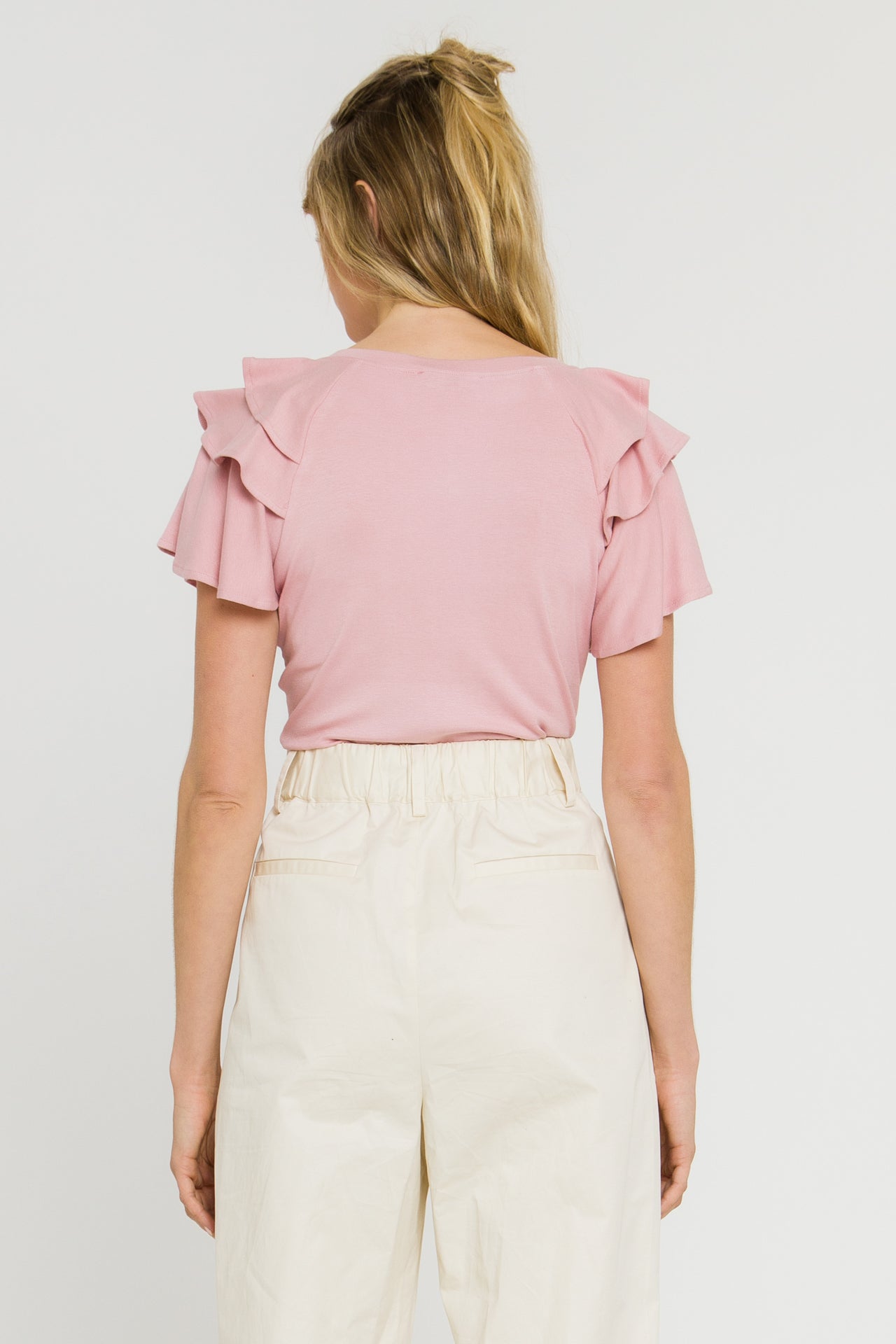 Shoulder Ruffle Top