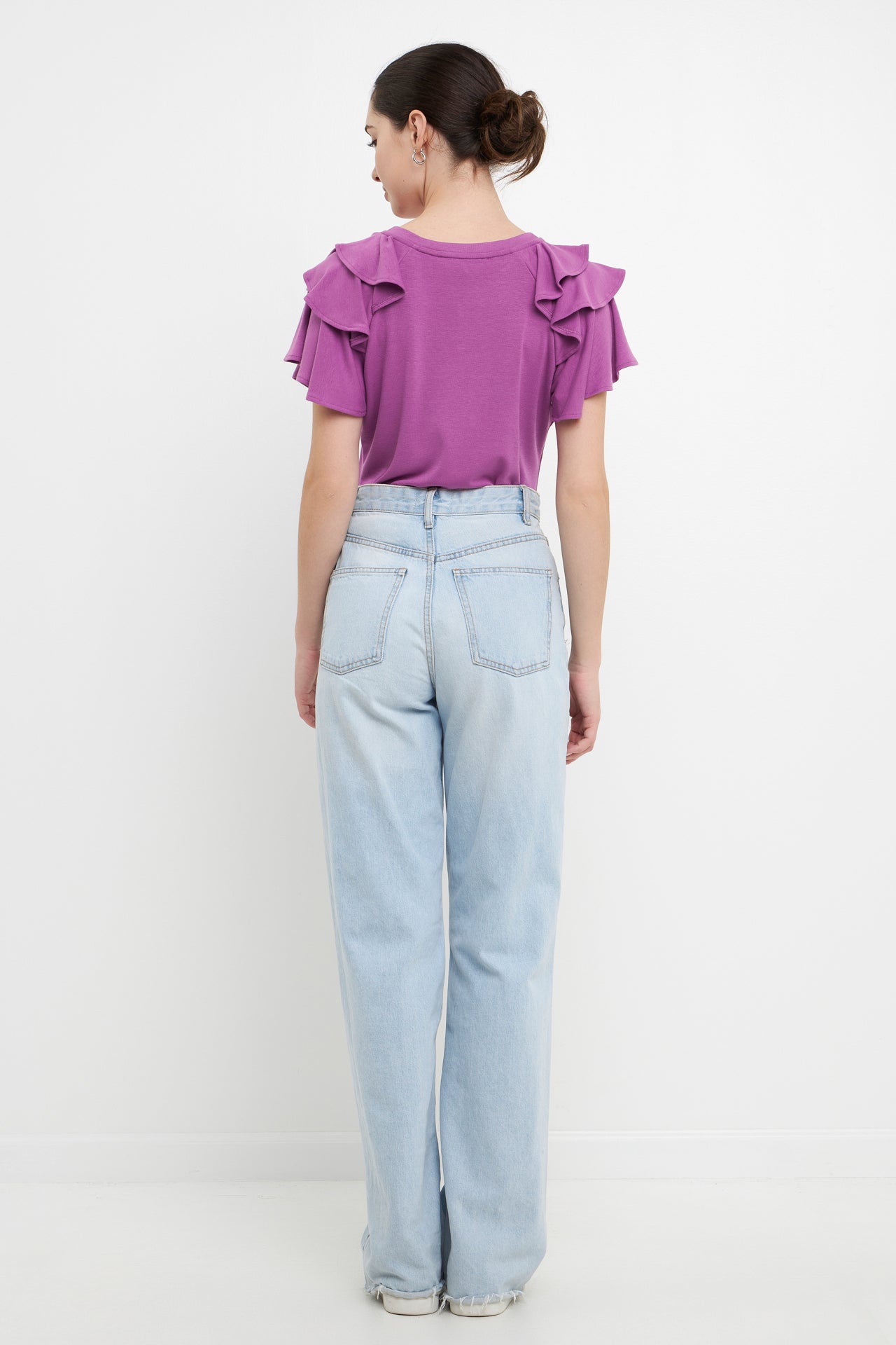 ENGLISH FACTORY - Shoulder Ruffle Top - TOPS available at Objectrare